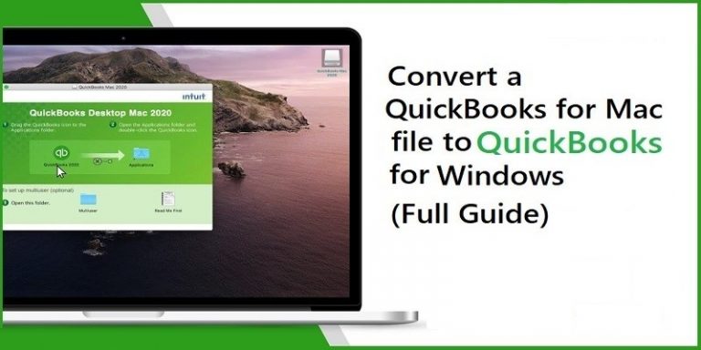 Convert a QuickBooks for Mac file to QuickBooks for Windows