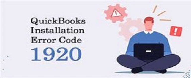 QuickBooks Installation Error Code 1920