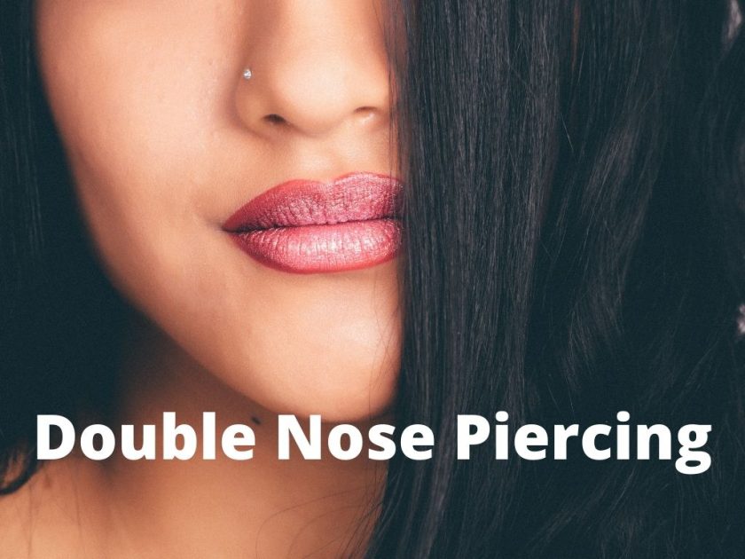 double nose piercing