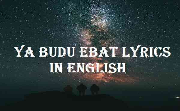 Moreart Feat Ihi Ya Budu Ebat English Lyrics