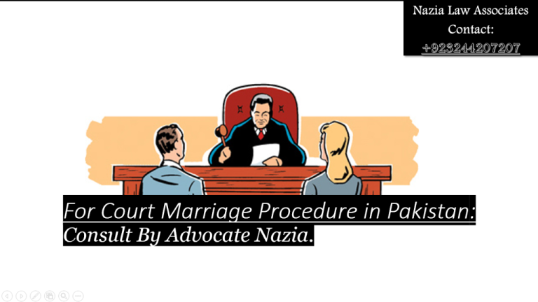 Filling Documents During Court Marriage in Pakistan