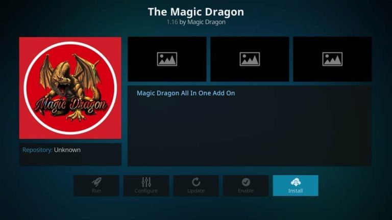 Installation Process of Magic Dragon Kodi Addon